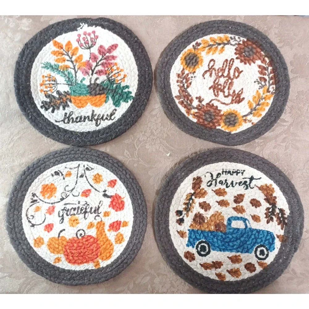 4 VTG Fall Autumn Harvest, Thankful, Hello 9